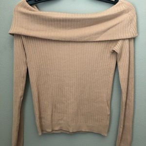 H&M off the shoulder long sleeve shirt